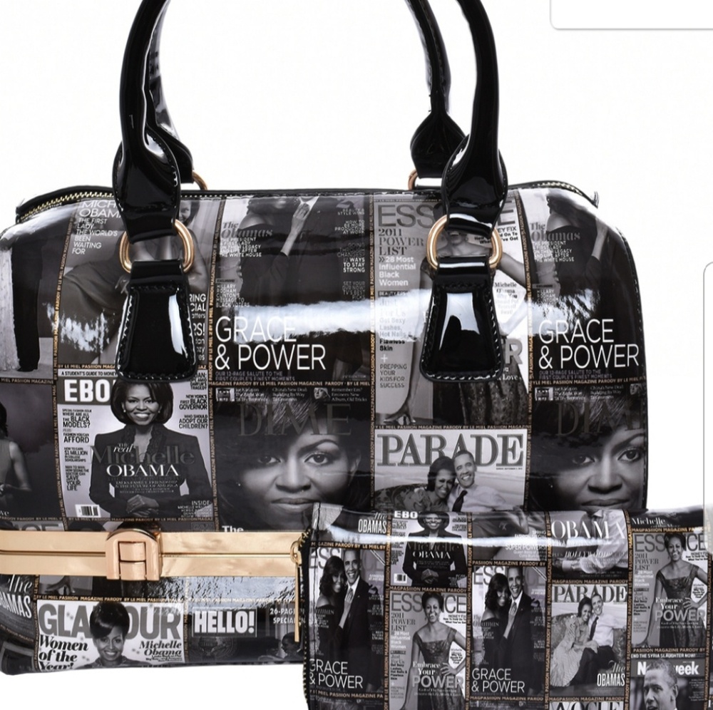 Beautiful Michelle Obama Vegan bag